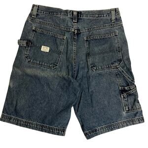 Old Navy Vintage Blue Jean Shorts Mens 34 Blue Fade Carpenter Loose Wide Skater